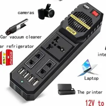 مبدل برق خودرو گرین مدل STARK PLUS 200W اصل