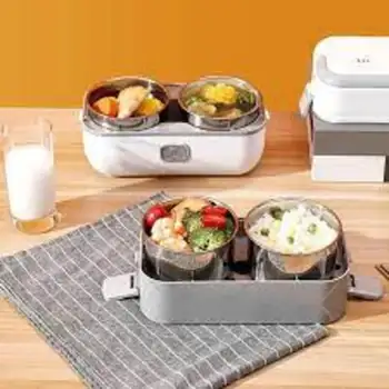 ظرف غذای برقی لانچ باکس 2 طبقه مدل HM-02